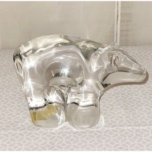 STOLZLE KRISTALL Crystal Bear Austria Paperweight Figure Zoo Masters Vintage